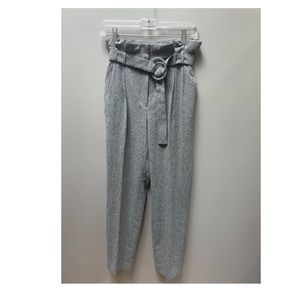 Express high-waisted  paperbag trousers